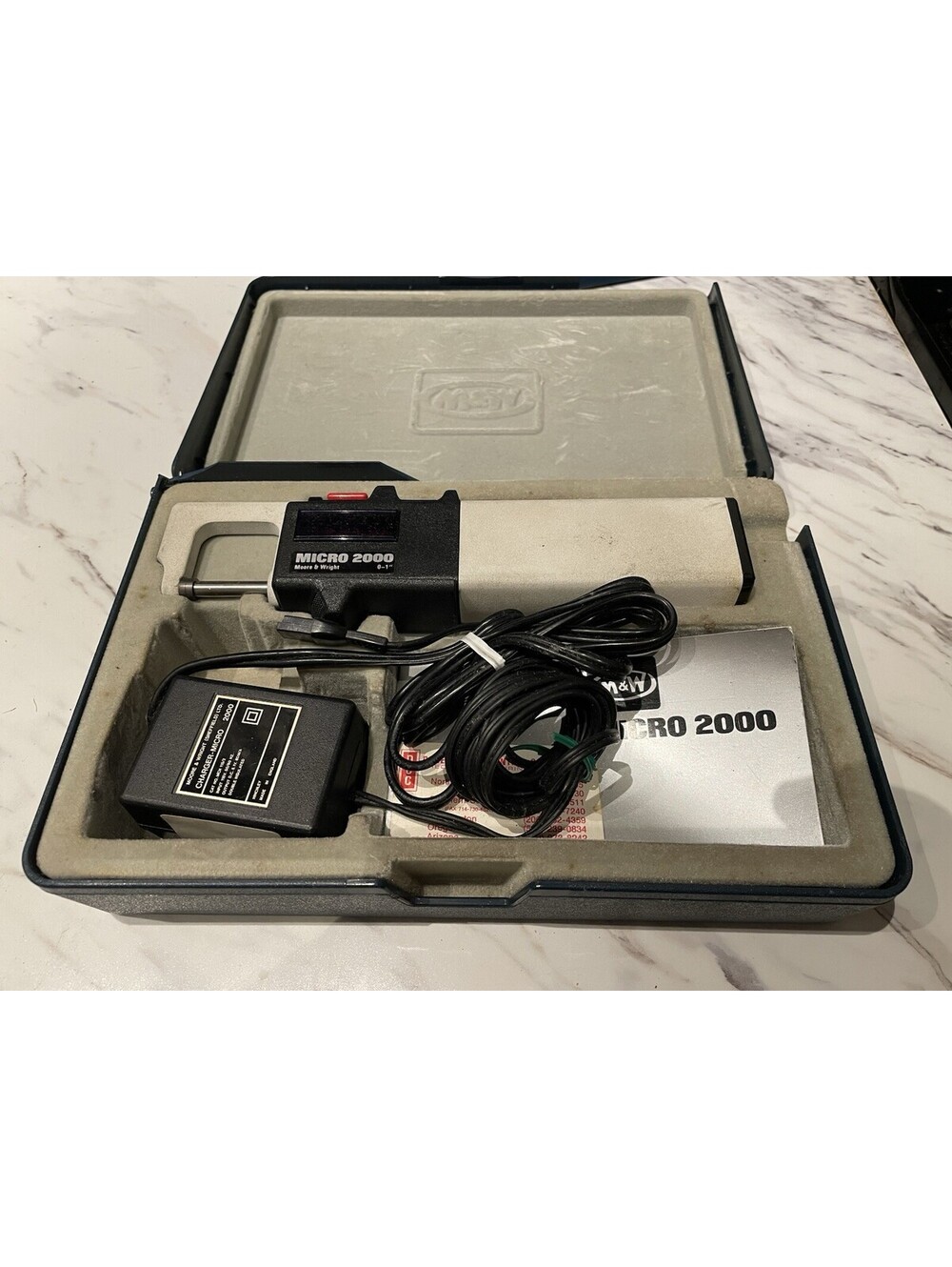 M&W Moore & Wright Micro 2000 Outside Digital Micrometer 0.0000-1.0001